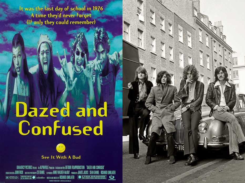 dazed and confused poster, led zeppelin