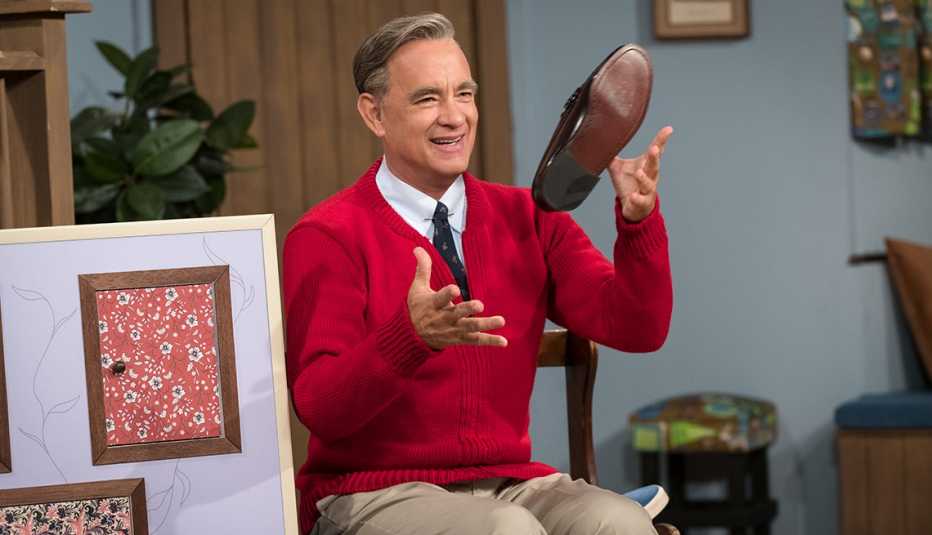 Tom Hanks stars as Mister Rogers in A Beautiful Day in the Neighborhood