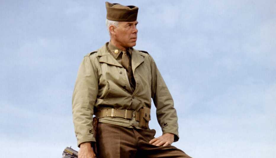 Lee Marvin on the set of The Dirty Dozen
