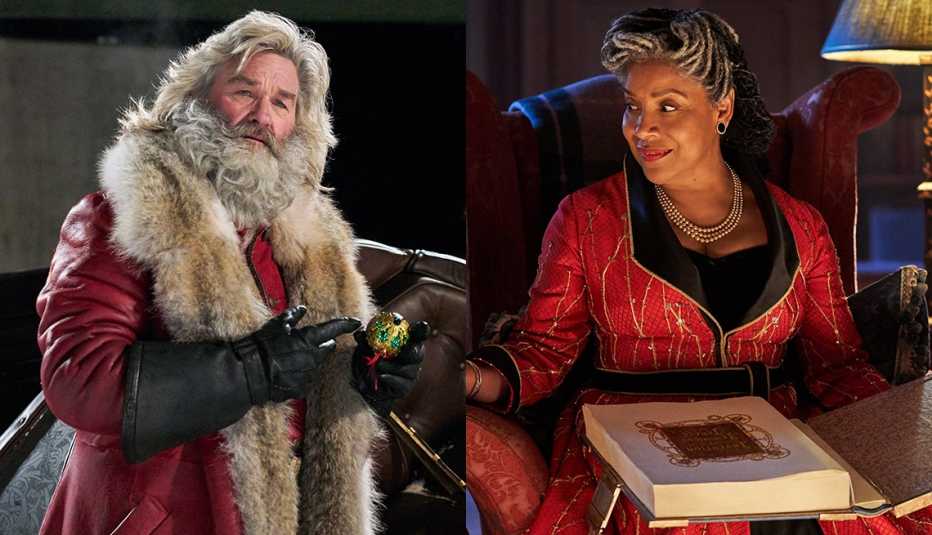 Kurt Russell starring in The Christmas Chronicles and Phylicia Rashad in Jingle Jangle: A Christmas Journey
