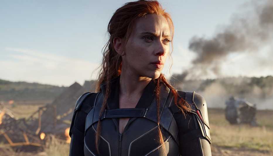 Scarlett Johansson stars in the film Black Widow