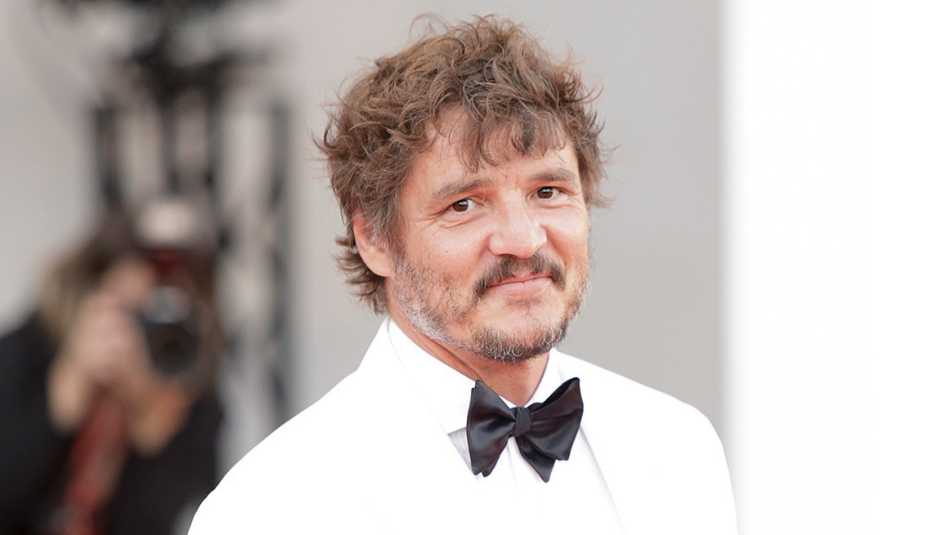 pedro pascal on the red carpet at the venice film festival