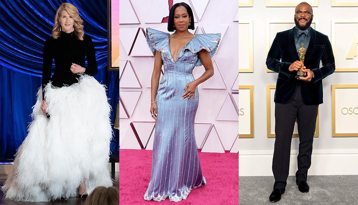 Laura Dern, Regina King and Tyler Perry at the Oscars