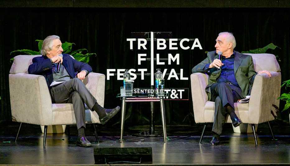 Robert De Niro and Martin Scorsese take part in Tribeca Talks Directors Series at the Tribeca Film Festival