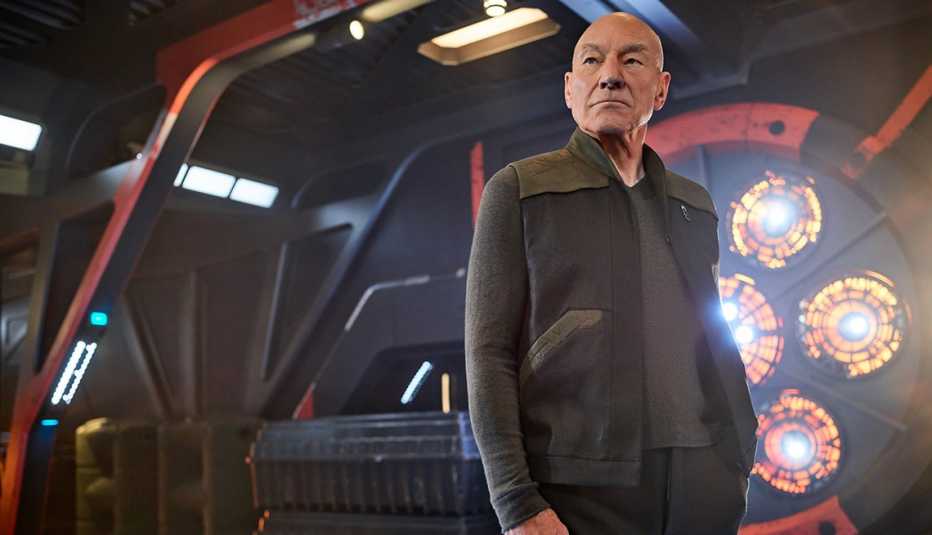 Sir Patrick Stewart as Jean Luc Picard in the series Star Trek Picard