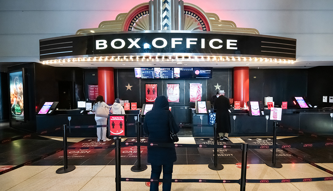 The box office at AMC Lincoln Square 13 in New York