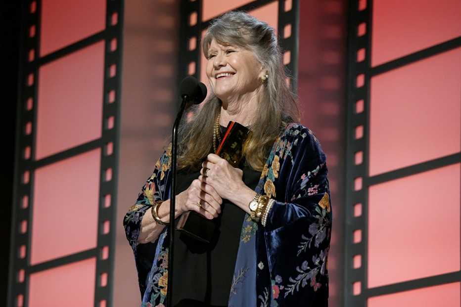 Judith Ivey accepts her award at the AARP Movies for Grownups Awards
