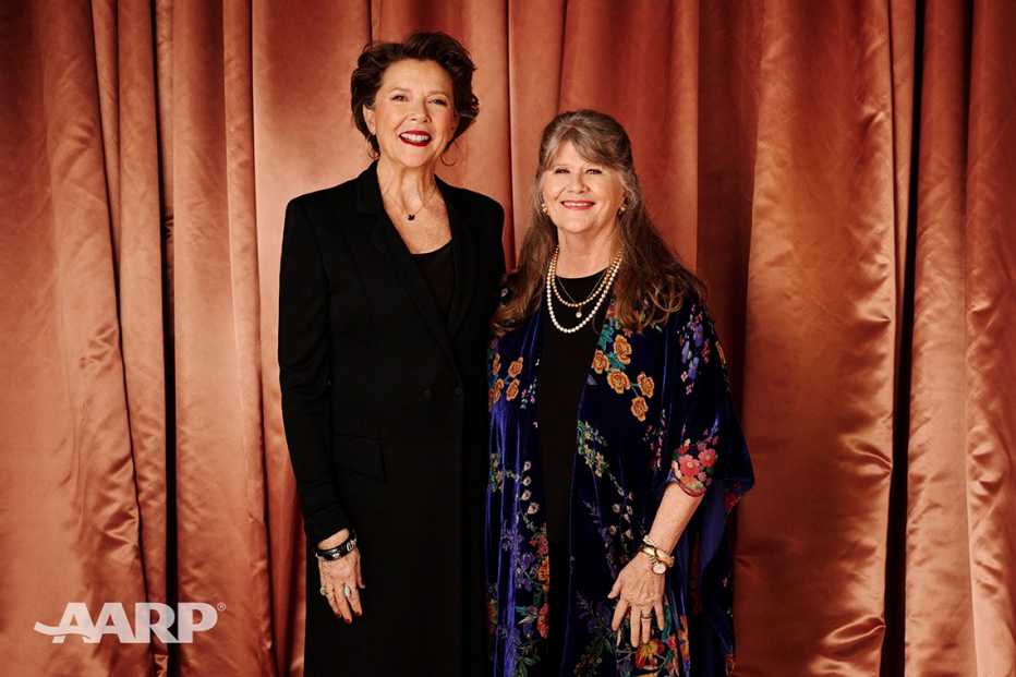 Annette Bening and Judith Ivey pose for a portrait at the AARP Movies for Grownups Awards