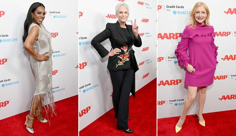 Sheryl Lee Ralph, Jamie Lee Curtis and Patricia Clarkson at the AARP Movies for Grownups Awards