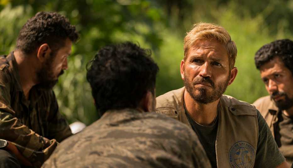 jim caviezel in a scene from the film sound of freedom