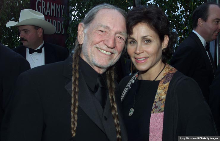 Willie Nelson and wife Annie D'Angelo, 2000