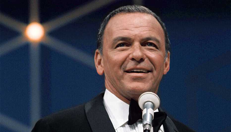 Frank Sinatra performs on a television special August 15, 1968