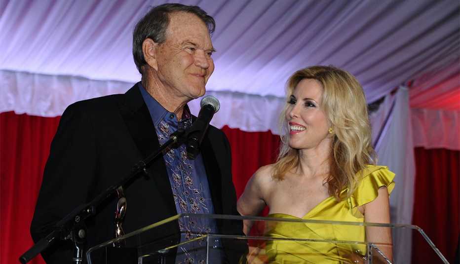 Glen Campbell and Kim Campbell attend Jane Seymour's 2nd annual Open Hearts Foundation Celebration in 2012 