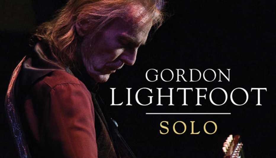 The cover image for Gordon Lightfoot's new album shows him playing an acoustic guitar