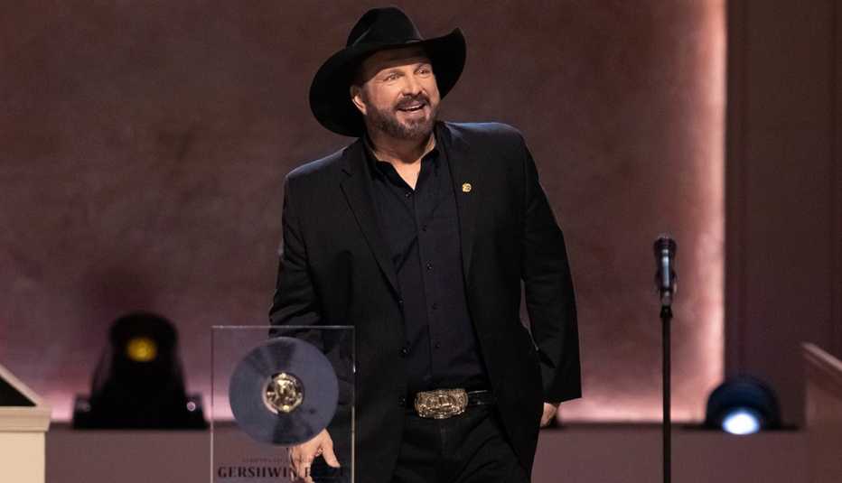 Honoree Garth Brooks speaks on stage during the 2020 Gershwin Prize Honorees Tribute Concert at the D A R Constitution Hall on Wednesday March 4 2020 in Washington