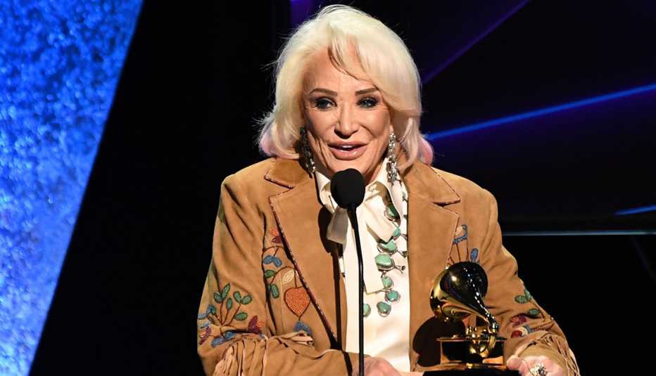 Tanya Tucker accepts the award for Best Country Song during the 62nd Annual Grammy Awards