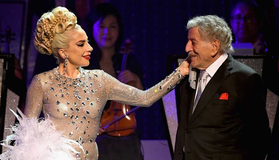 Lady Gaga performs onstage with Tony Bennett