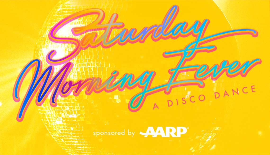 saturday morning fever ad for a dance party