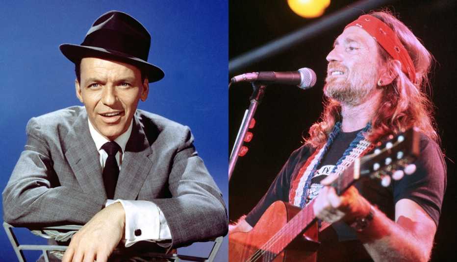 music and cultural icons frank sinatra and willie nelson
