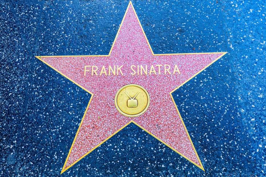 The Frank Sinatra star on the Hollywood Walk of Fame