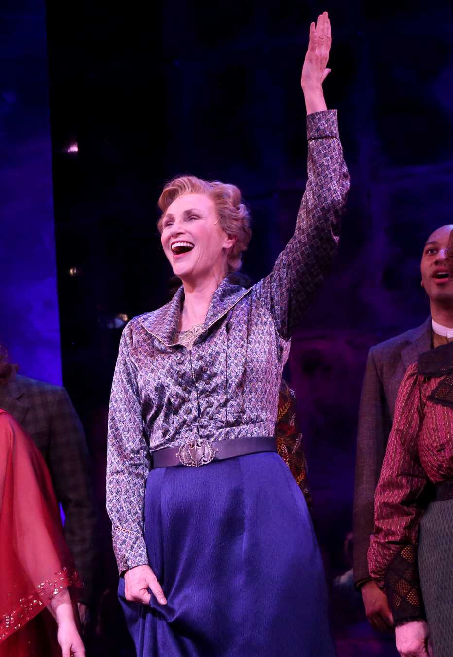 Jane Lynch during the curtain call of the first preview of the revival of Funny Girl on Broadway