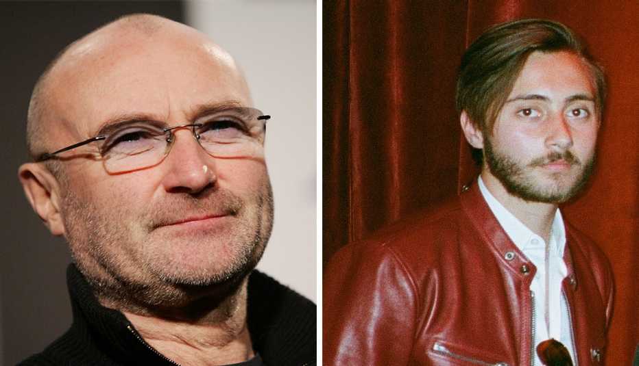left singer phil collins right his son drummer of better strangers nic collins