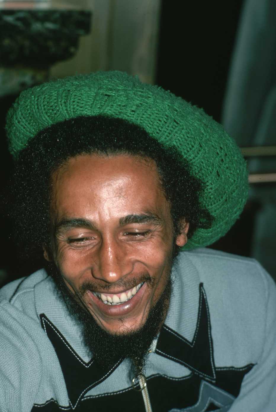 a photo of reggae musician bob marley by lynn goldsmith