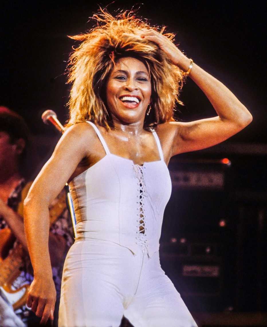 Tina Turner performing onstage at The Centrum in Worcester, Massachusetts in 1985
