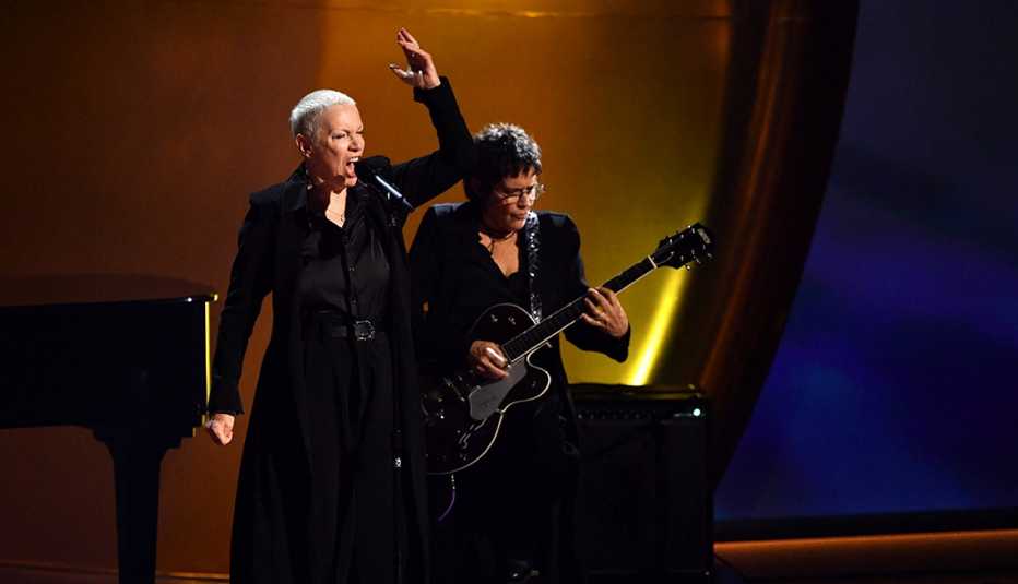 Annie Lennox performs on stage during the 66th Annual Grammy Awards