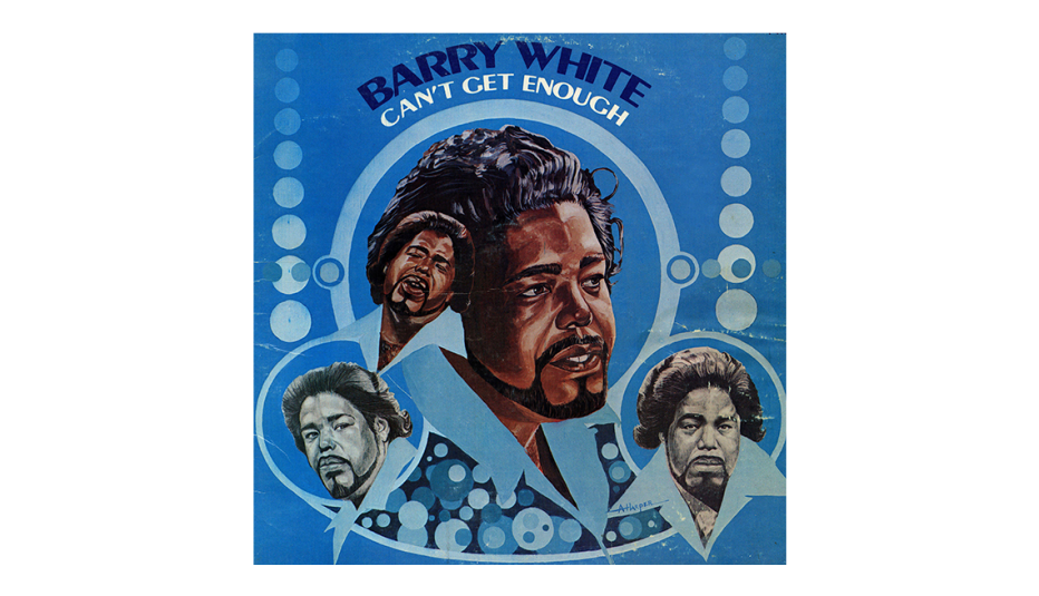 The album cover of "Can’t Get Enough" by Barry White