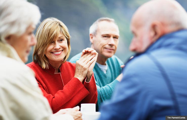 Group of mature mens and women together, 10 Rules for Living Your Best Life After 50 (Tim Pannell/Corbis)