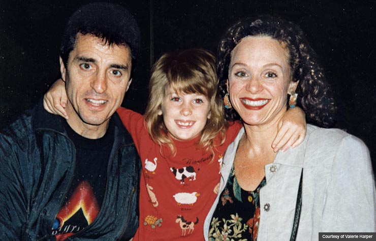 Valerie Harper, Tony Cacciotti with daughter Cristina, age 6 (Courtesy of Valerie Harper)