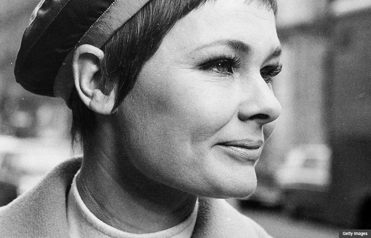 Portrait of Judi Dench, 1968. (Getty Images)