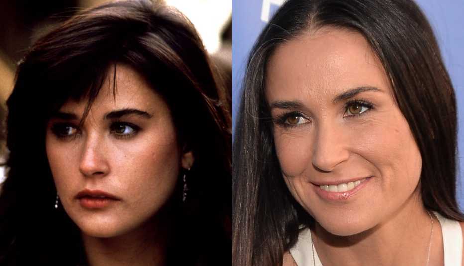 Demi Moore, Actress, Portrait, The 80s, The Brat Pack Then And Now