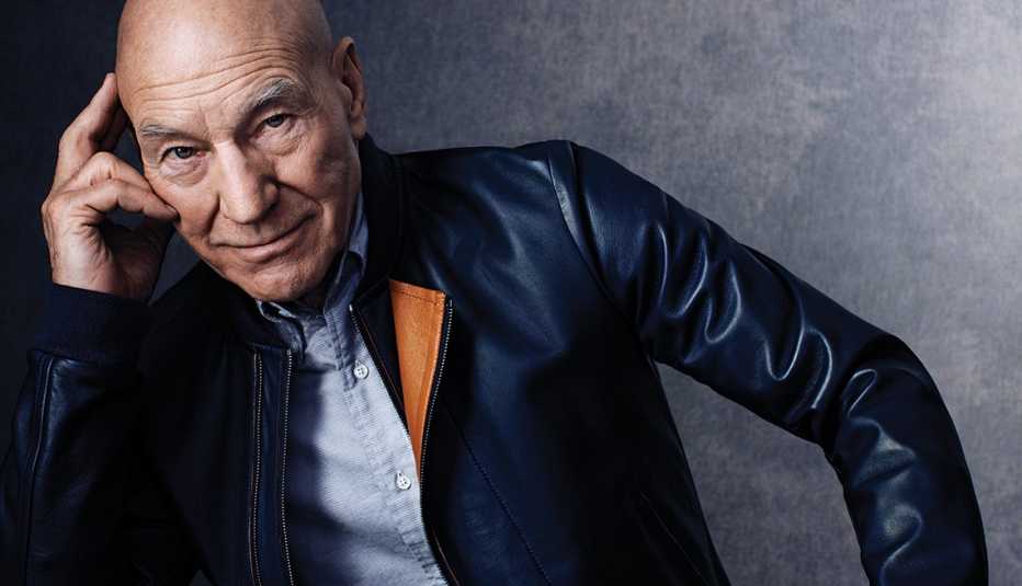 Portrait, Leather Jacket, Sir Patrick Stewart, Actor, Patrick Stewart Interview