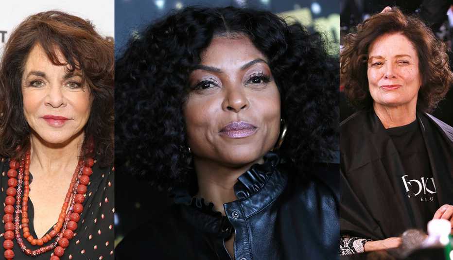 Stockard Channing, Taraji P. Henson and Margaret Trudeau with frizz hairstyle 