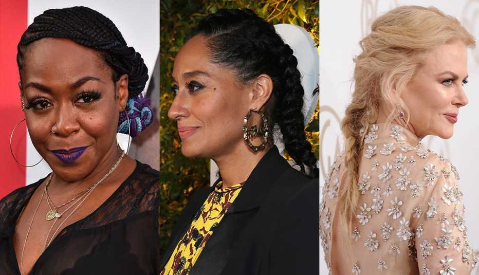 Tichina Arnold, Tracee Ellis Ross and Nicole Kidman with braided hair