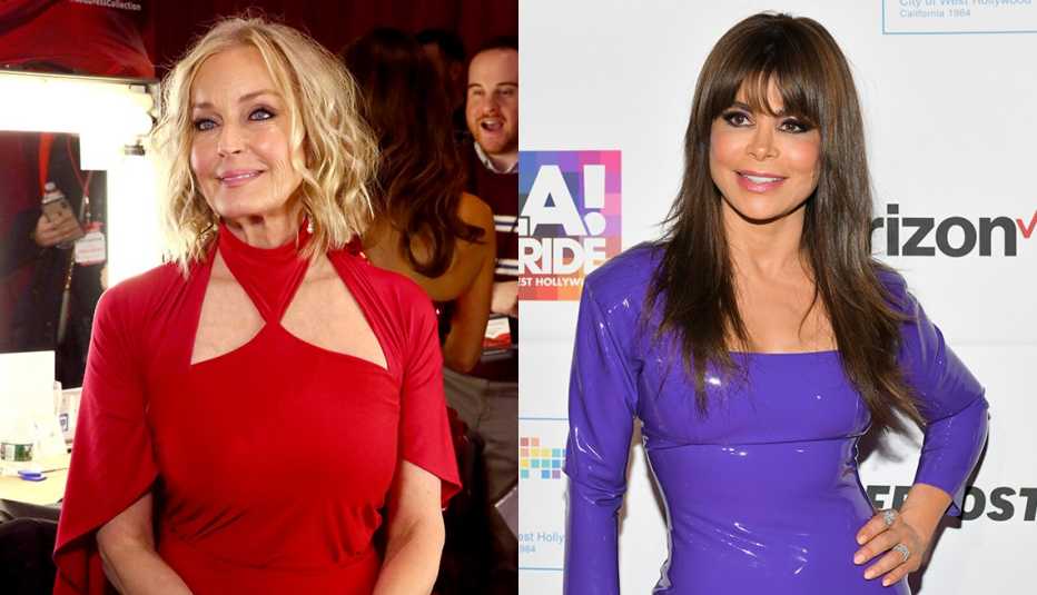 Bo Derek still luminous in full makeup; Paula Abdul looks lit from within even with real makeup.