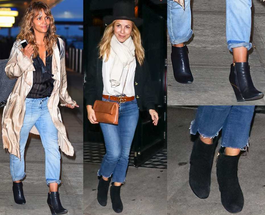 Halle Berry and Maria Bello wearing ankle boots