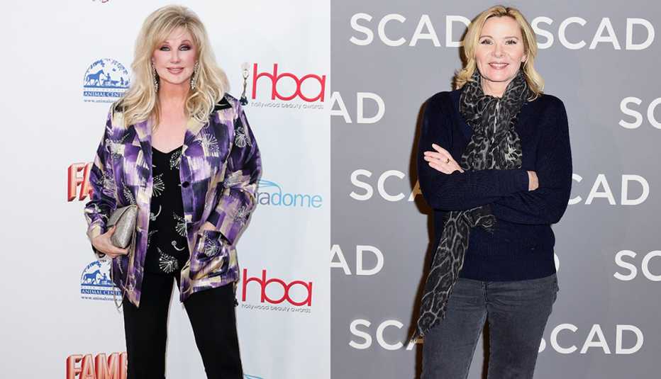 Actresses Morgan Fairchild and Kim Cattrall
