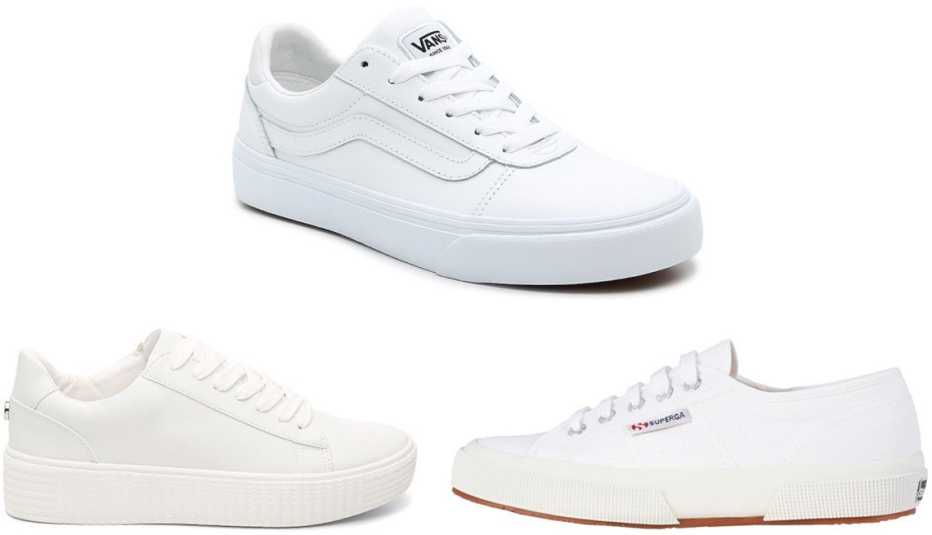 Steve Madden Hanly Platform Sneaker; Vans Ward Lo Deluxe Sneaker; Superga 2750 COTU Classic Sneaker in White