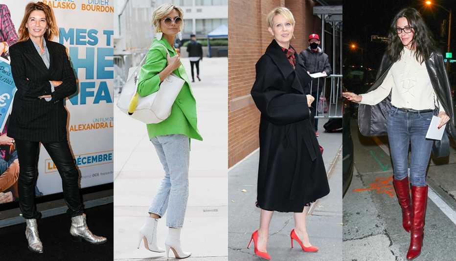 eye catching shoes worn by celebs Alexandra LeClere, Heidi Klum, Cynthia Nixon, Courteney Cox