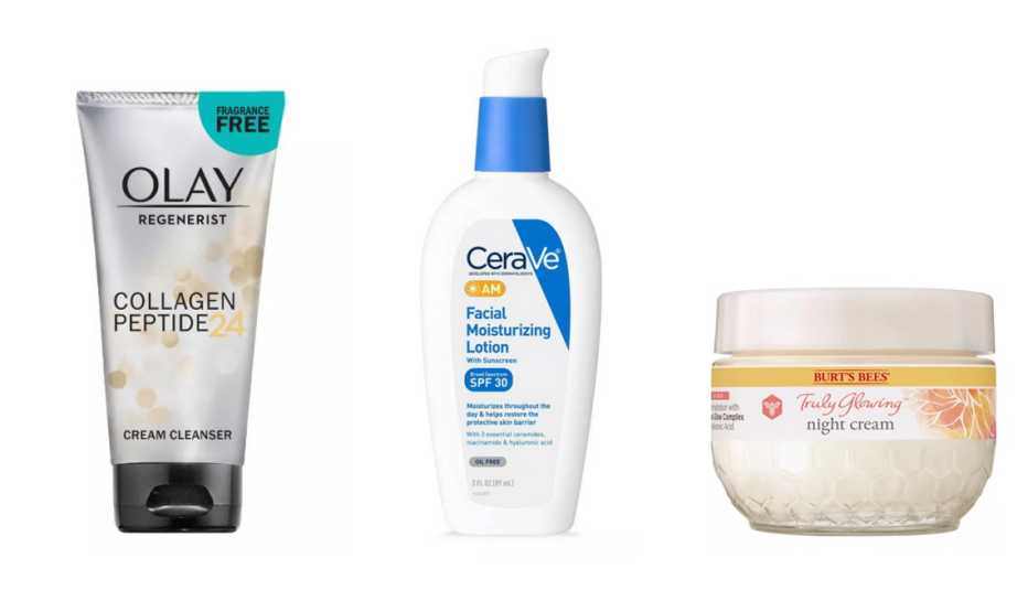 olay regenerist collagen cream cleanser cerave am facial lotion with sunscreen burts bees night cream for dry skin