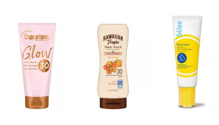 coppertone glow with shimmer sunscreen hawaiian tropic sheer touch sunscreen bliss block star invisible sunscreen