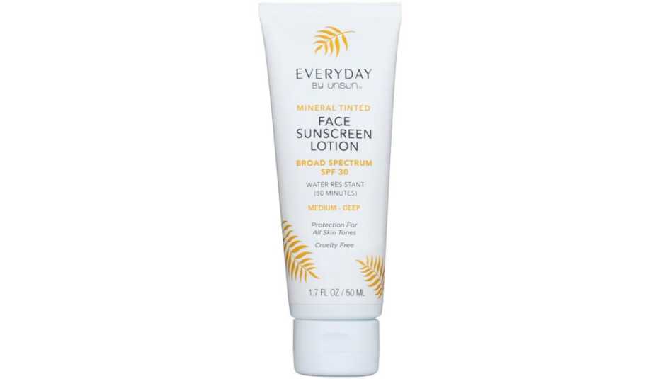 A bottle of Unsun Cosmetics Everyday Mineral Tinted Face Sunscreen