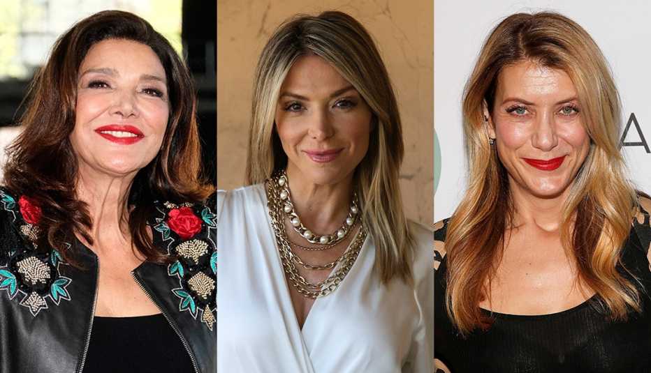 Shohreh Aghdashloo, Debbie Matenopoulos and Kate Walsh with varying highlights cool and warm