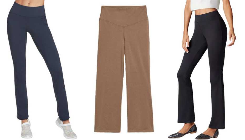 Buy Nite Flite Women Black Boot Cut Yoga Pants - Track Pants for