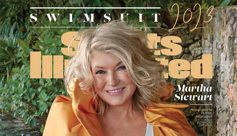 Martha Stewart on the cover of the 2023 Sports Illustrated Swimsuit issue