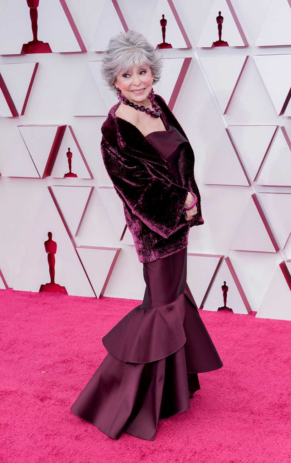 Rita Moreno on the red carpet at the 93rd Annual Academy Awards