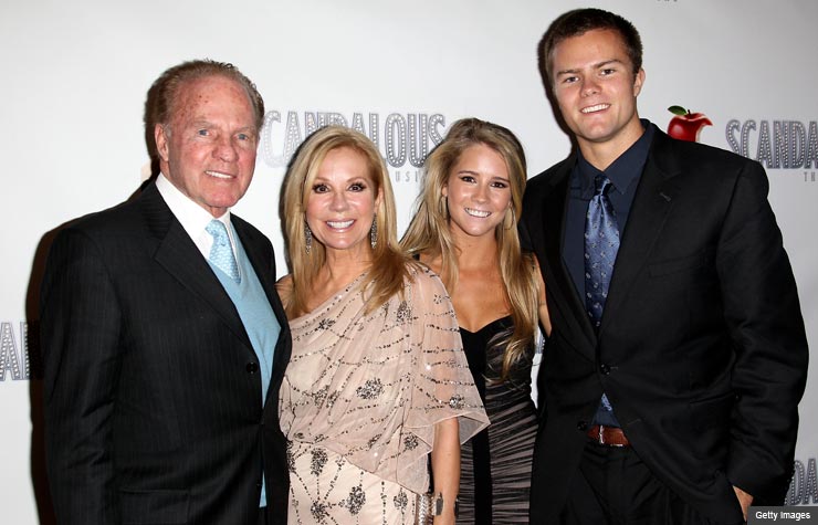Frank Gifford, Kathie Lee Gifford, Cassidy Gifford and Cody Gifford (Getty Images)